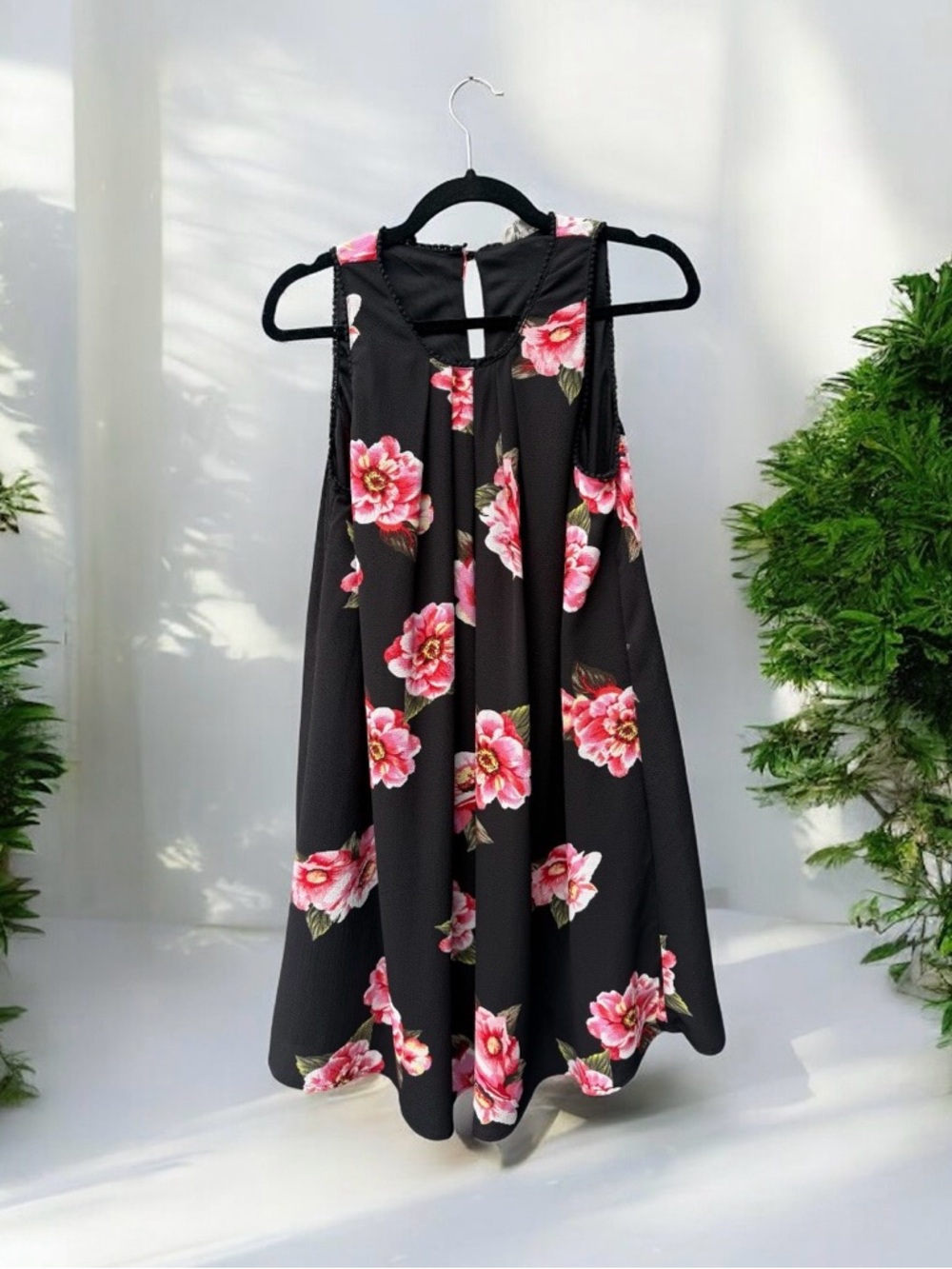 Umgee Floral Printed Mini Dress Small